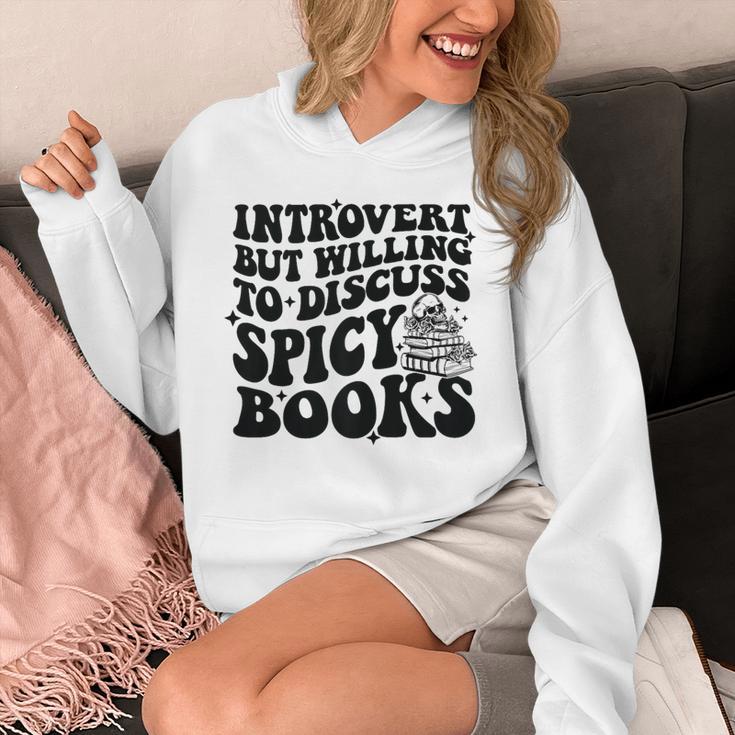 Introvert But Willing To Discuss Spicy Books Unisex Hoodie