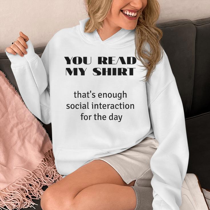 Introvert “You Read My Shirt” Tee T-Shirt Unisex Hoodie