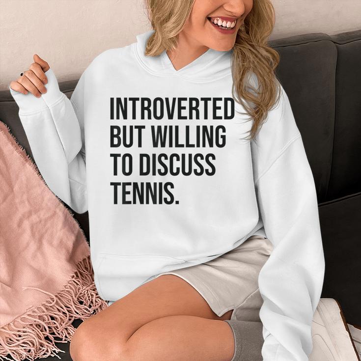 Introverted Tennis Player Tennis Introvert Unisex Hoodie
