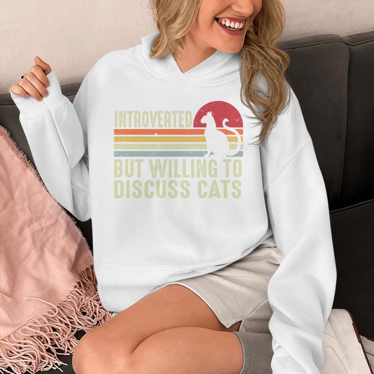 Introverted But Willing To Discuss Cats Kitten Pet Lover Unisex Hoodie Introverted But Willing To Discuss Cats Kitten Pet Lover Unisex Hoodie