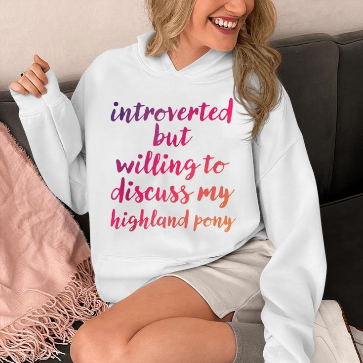 Introverted Willing To Discuss Highland Pony Introvert Unisex Hoodie Introverted Willing To Discuss Highland Pony Introvert Unisex Hoodie