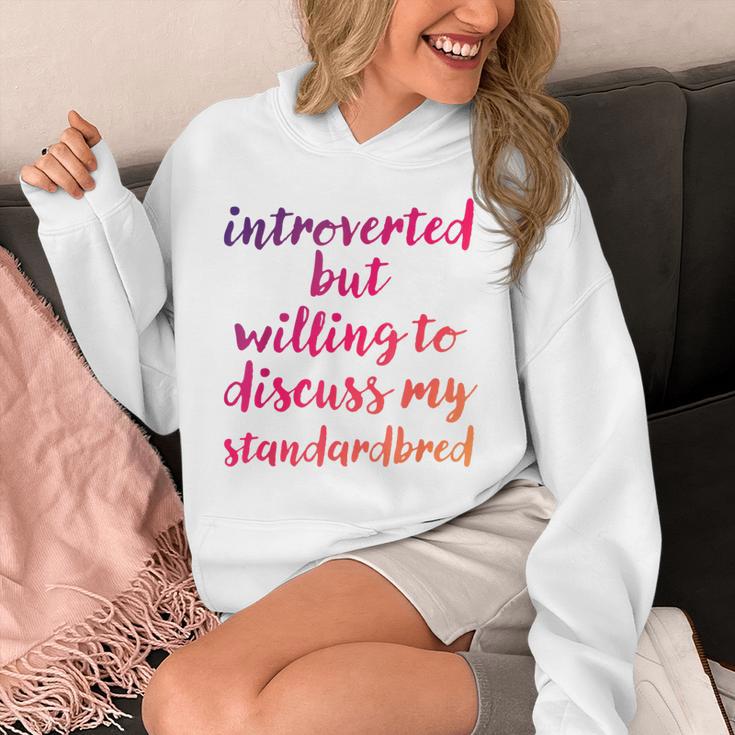 Introverted Willing To Discuss Standardbred Introvert Unisex Hoodie Introverted Willing To Discuss Standardbred Introvert Unisex Hoodie