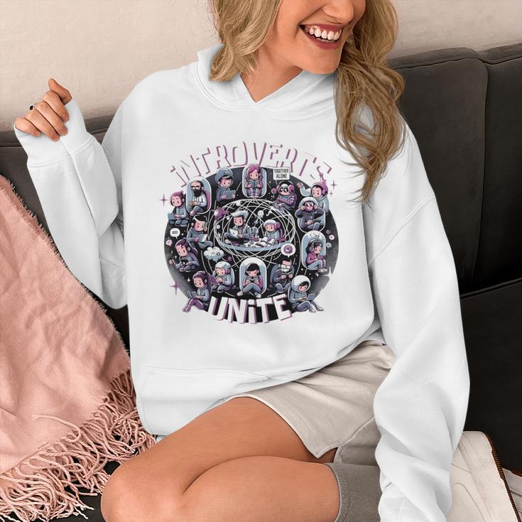 Introverts Unite Quirky Solitude Unisex Hoodie