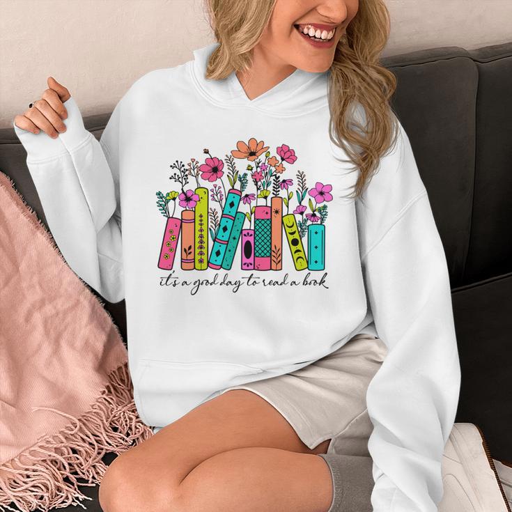 It's A Good Day To Read A Book Floral Book Lovers Librarian Unisex Hoodie