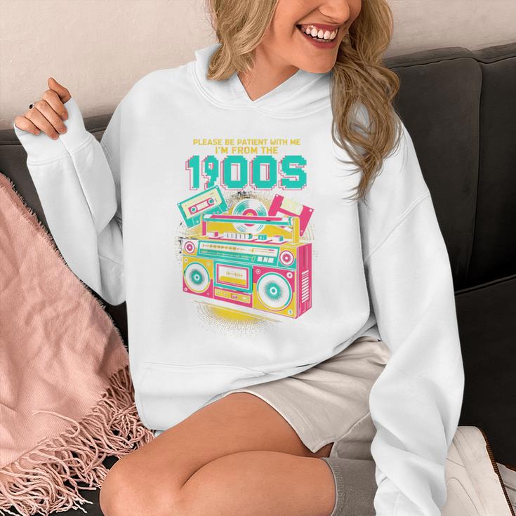 Joke 90s Please Be Patient With Me I'm From The 1900s Premium Tri-Blend Unisex Hoodie