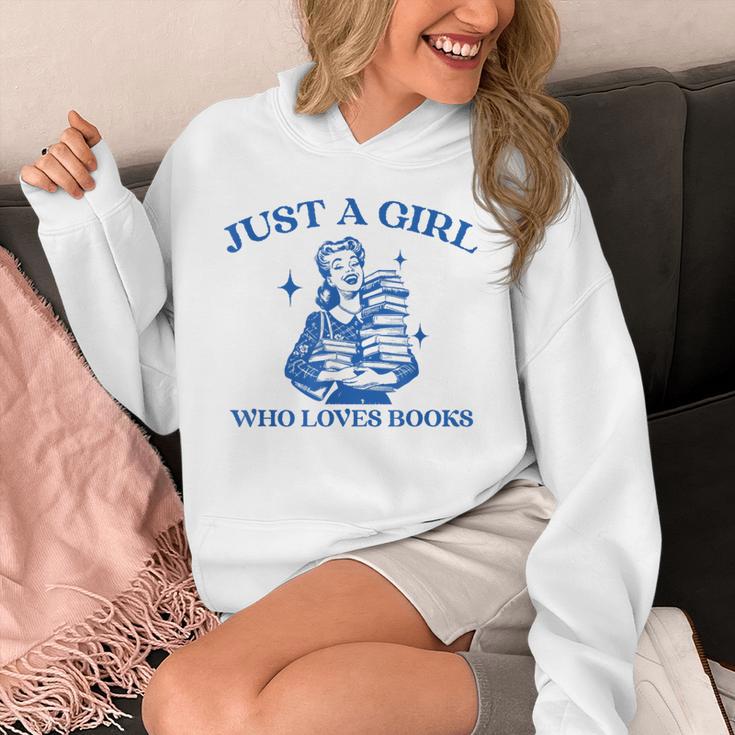 Just a Girl Who Loves Books Book Lover Bookish Unisex Hoodie