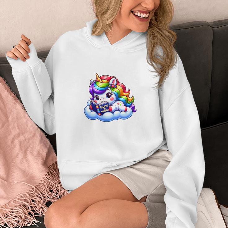 Just One More Chapter Bookish Book Unicorn Reading Book Unisex Hoodie