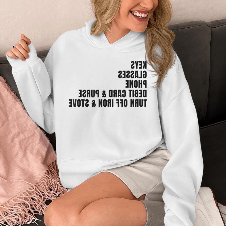 Keys Glasses Phone Debit Card For Memory-Less Friends Mirror Unisex Hoodie