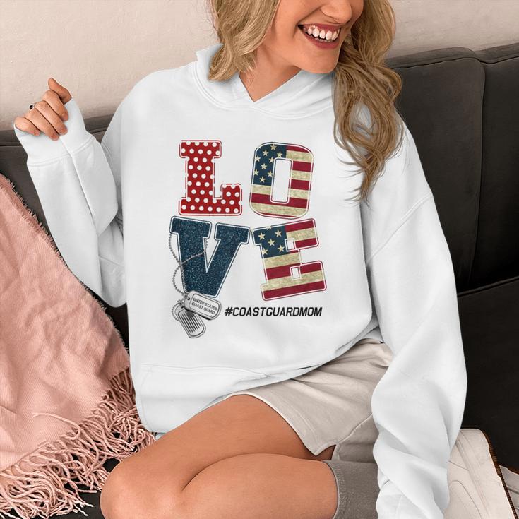 Love Coast Guard Mom Proud Coast Guard Graduation Mom Unisex Hoodie