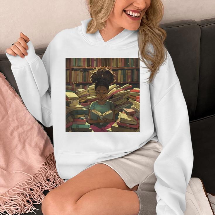 Melanin Afro Women Educated Reading Book History Girls Unisex Hoodie