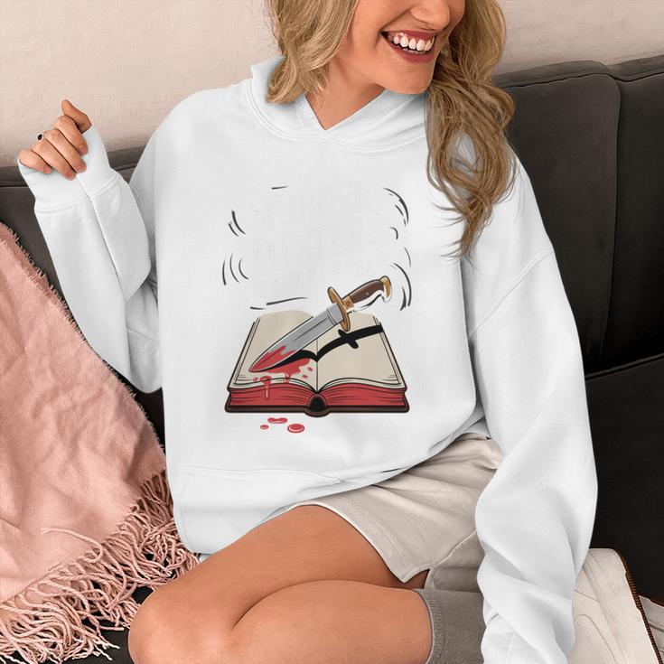 Murder Mystery And a Cup Of Tea Book Humor Unisex Hoodie