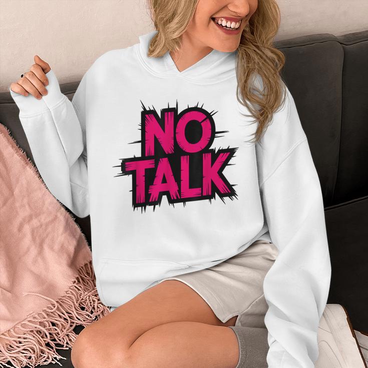 No Small Talk Zone – Introvert Quote Unisex Hoodie