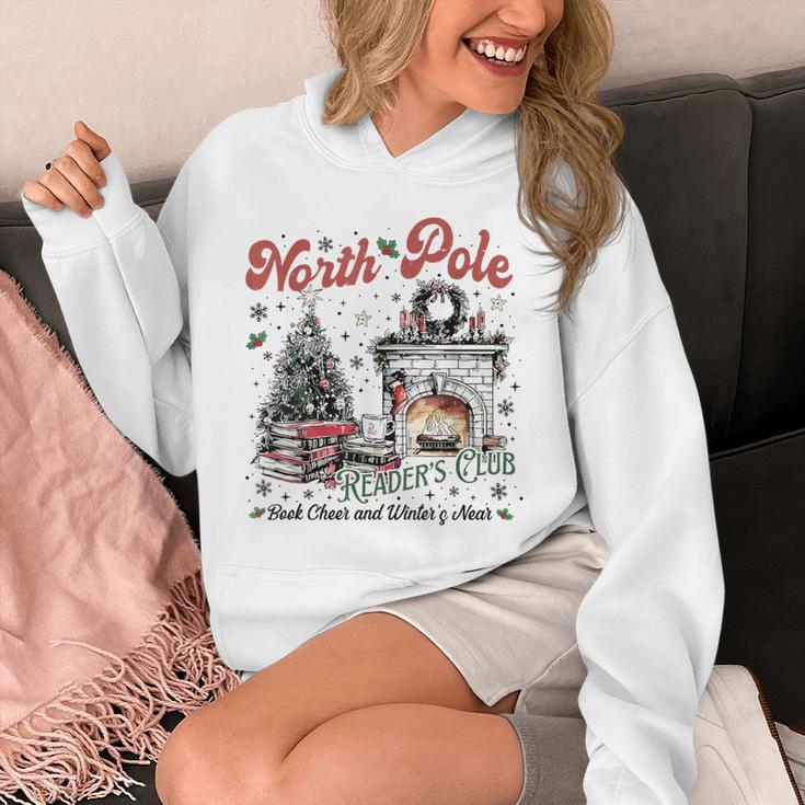 North Pole Book Club Book Lover Bookish Bookworm Christmas Unisex Hoodie