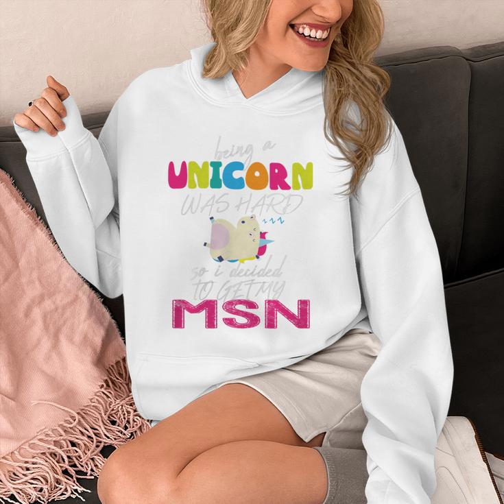 Nurse MSN Graduation Unicorn T-Shirt Nursing School Unisex Hoodie