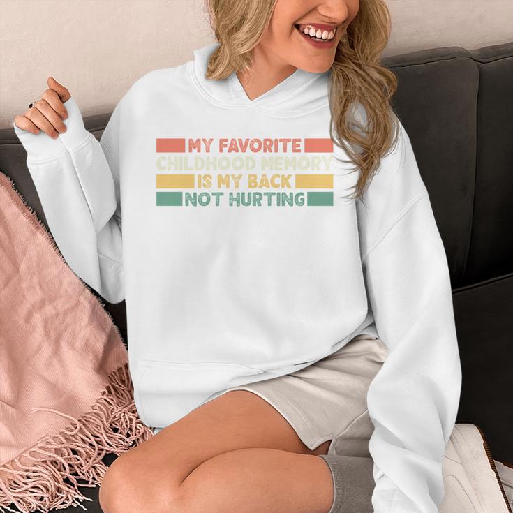 Old Man Woman Senior Citizen Back Not Hurting Memory Unisex Hoodie