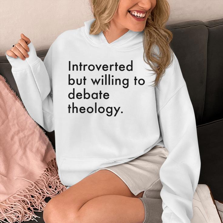 Theology Introvert Christian Conversation Starters Unisex Hoodie
