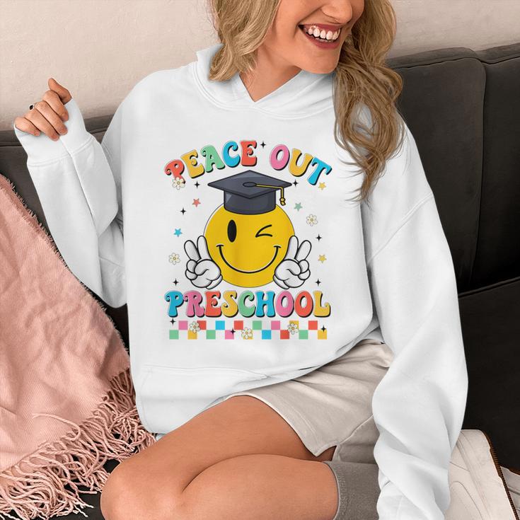 Peace Out Preschool Graduation Last Day Teachers Boys Girls Unisex Hoodie
