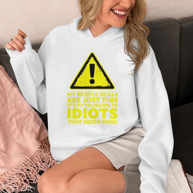My People Skills Are Just Fine Sarcastic Introvert Premium Tri-Blend Unisex Hoodie