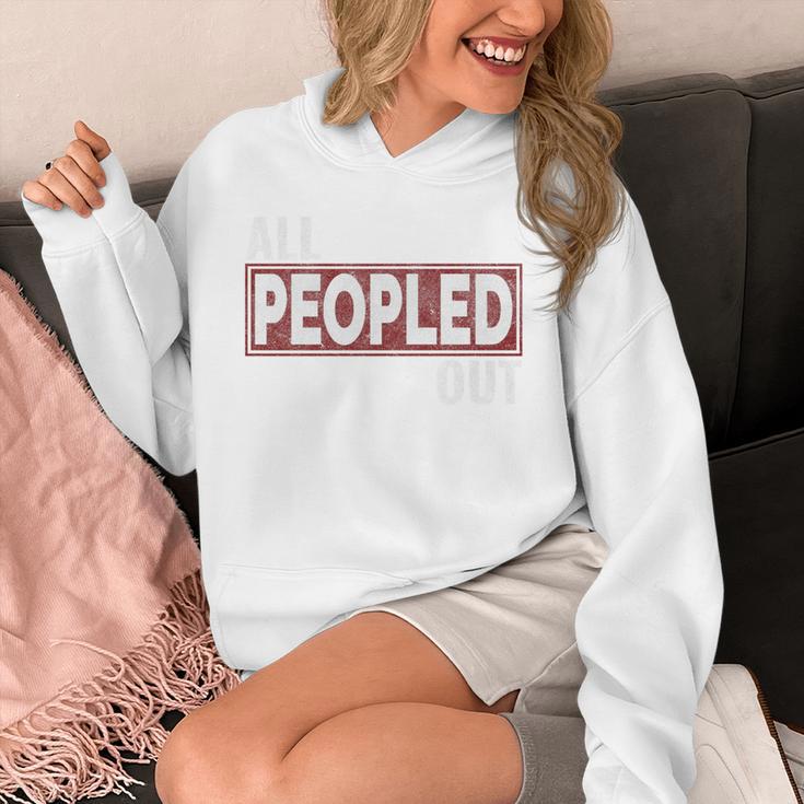 All Peopled Out Introvert Joke Sarcastic Quote Premium Tri-Blend Unisex Hoodie All Peopled Out Introvert Joke Sarcastic Quote Premium Tri-Blend Unisex Hoodie