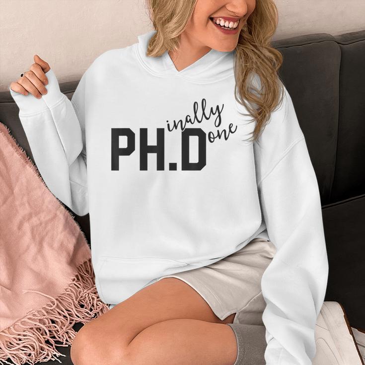 PhD Shirt Phinally Finally Done Graduation Her Unisex Hoodie