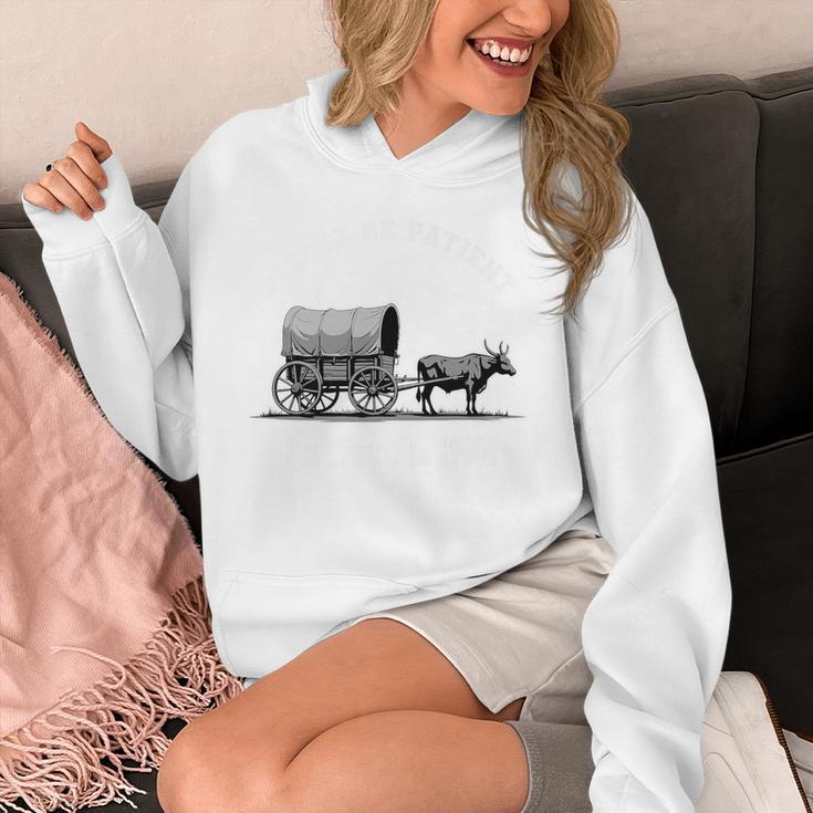 Please Be Patient I'm From The 1900s Oxen And Wagon Premium Unisex Hoodie Please Be Patient I'm From The 1900s Oxen And Wagon Premium Unisex Hoodie