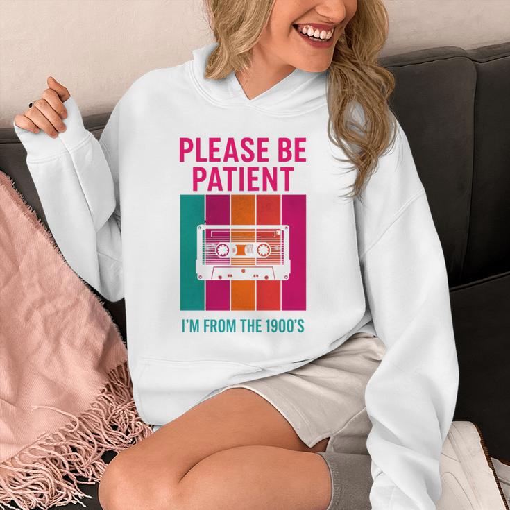 Please Be Patient I'm From The 1900s Retro Cassette Tape Premium Tri-Blend Unisex Hoodie Please Be Patient I'm From The 1900s Retro Cassette Tape Premium Tri-Blend Unisex Hoodie