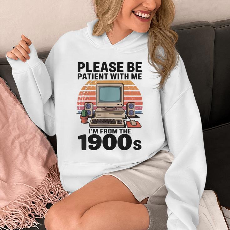 Please Be Patient I'm From The 1900s Retro Computer Geek Unisex Hoodie