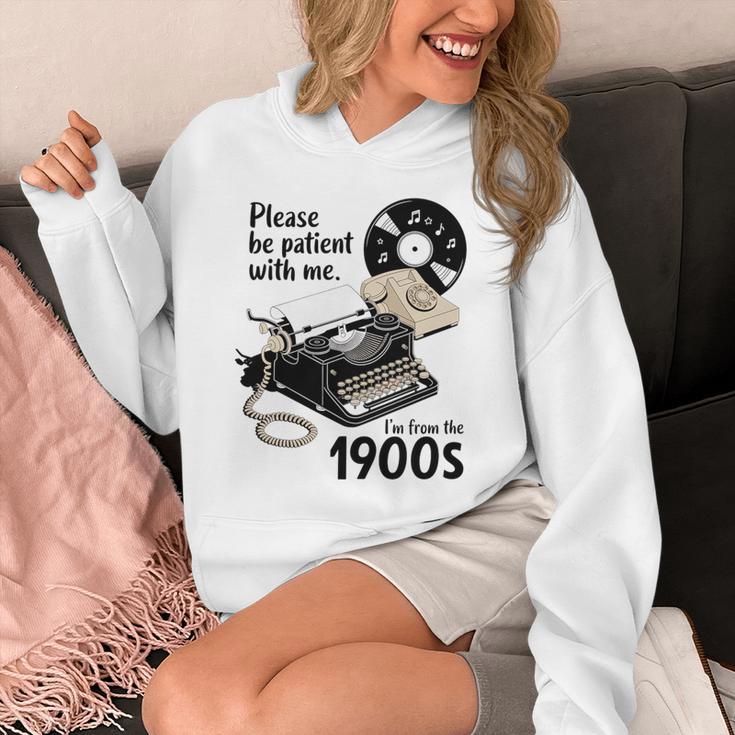 Please Be Patient I'm From The 1900s Sarcastic Joke Premium Tri-Blend Unisex Hoodie