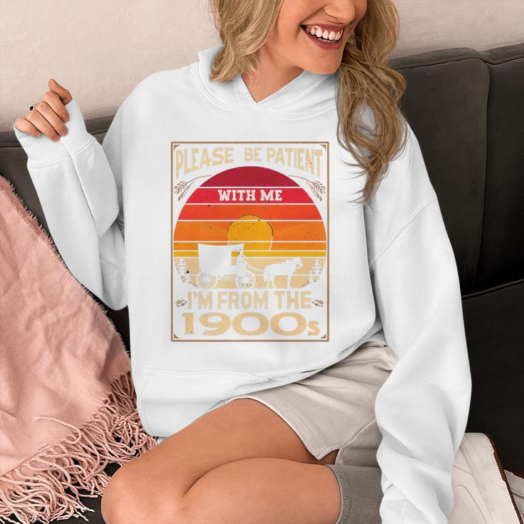 Please Be Patient I'm From The 1900s Sunset Vintage Wagon Premium Unisex Hoodie