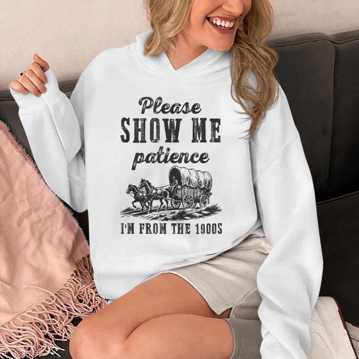 Please Show Me Patience I'm From The 1900s Vintage Horse Unisex Hoodie Please Show Me Patience I'm From The 1900s Vintage Horse Unisex Hoodie