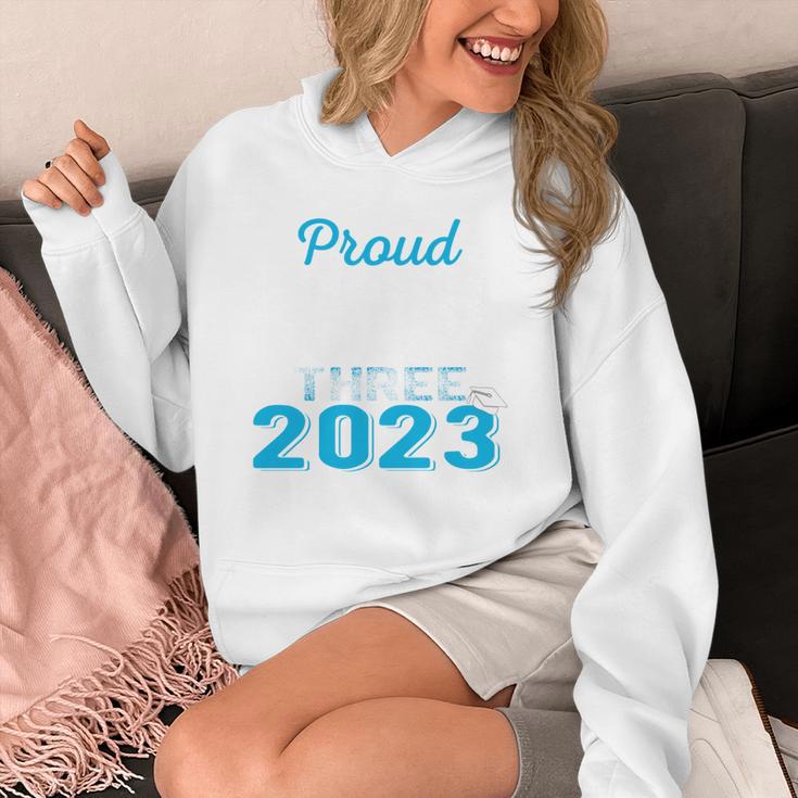 Proud Godfather Of Three 2023 Graduate 23 Class Graduation Unisex Hoodie