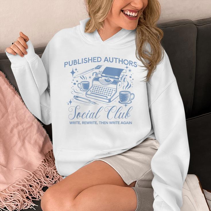 Published Authors Social Club Women Vintage Poet Book Writer Unisex Hoodie Published Authors Social Club Women Vintage Poet Book Writer Unisex Hoodie