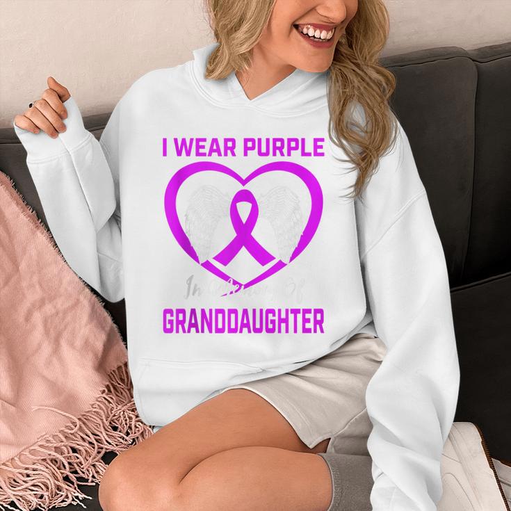 Purple In Memory Of Granddaughter Epilepsy Memorial Graphic Unisex Hoodie