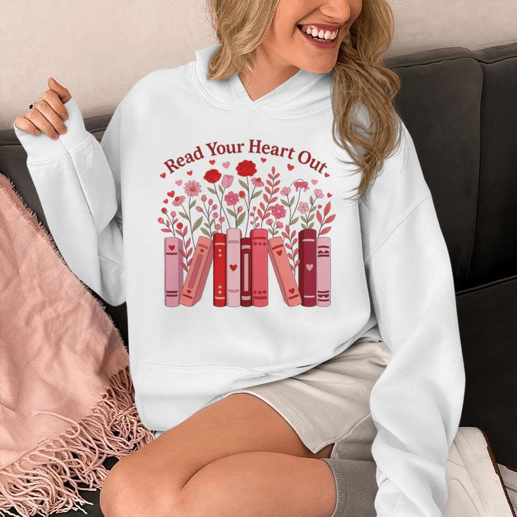 Read Your Heart Out Teacher Valentines Day Reading Book Unisex Hoodie Read Your Heart Out Teacher Valentines Day Reading Book Unisex Hoodie