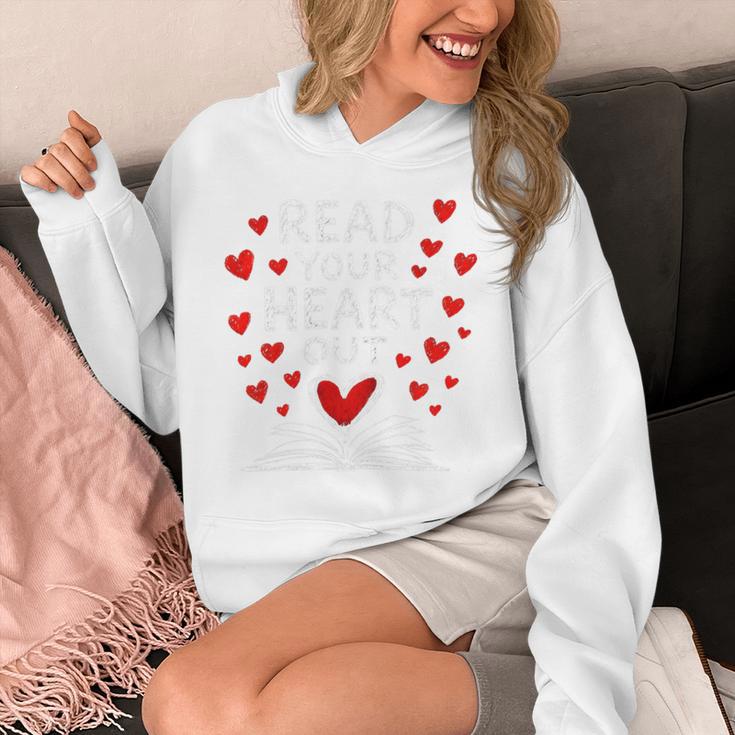 Read Your Heart Out Valentine Book Lover Reading Teacher Unisex Hoodie