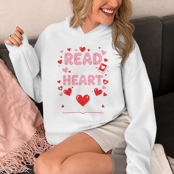 Read Your Heart Out Valentine Reading Book Lover Teacher Premium Tri-Blend Unisex Hoodie