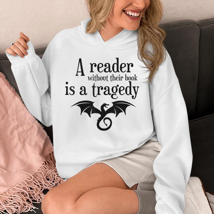 A Reader Without Their Book Is A Tragedy Dragon Rider Unisex Hoodie