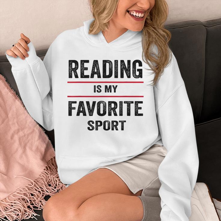 Reading Is My Favorite Sport Book Lover Quote Unisex Hoodie