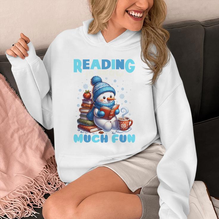 Reading Is Snow Much Fun Christmas Xmas Book Reading Unisex Hoodie