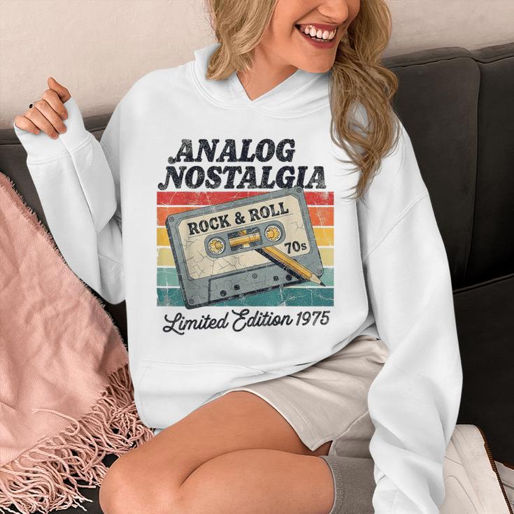 Retro Cassette Case 70s Vintage Music Analog Nostalgia Unisex Hoodie