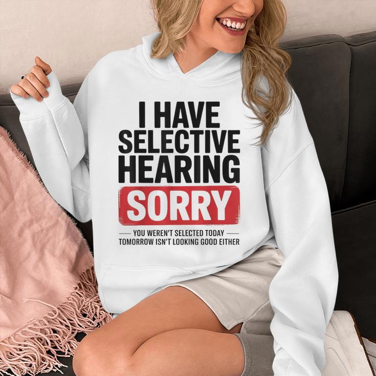 Sarcastic Sayings Introvert I Have Selective Hearing Unisex Hoodie Sarcastic Sayings Introvert I Have Selective Hearing Unisex Hoodie