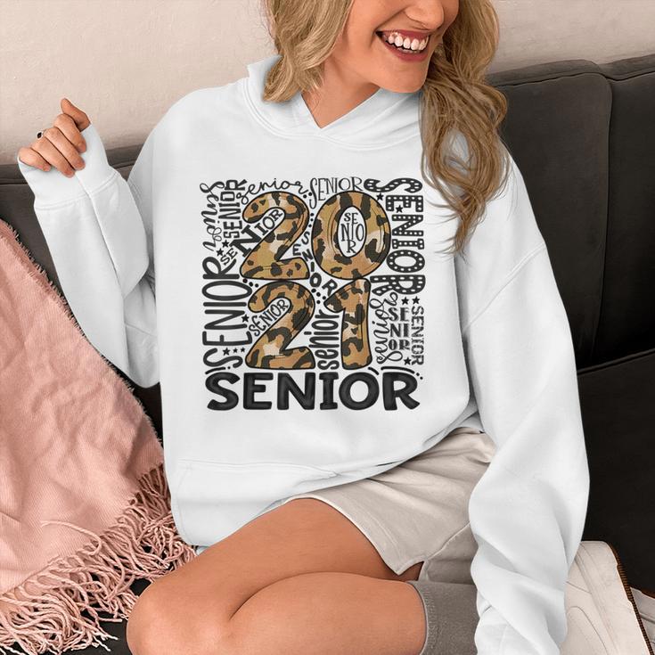 Senior 2021 Grad Class Of 2021 Graduation Leopard Cheetah Unisex Hoodie