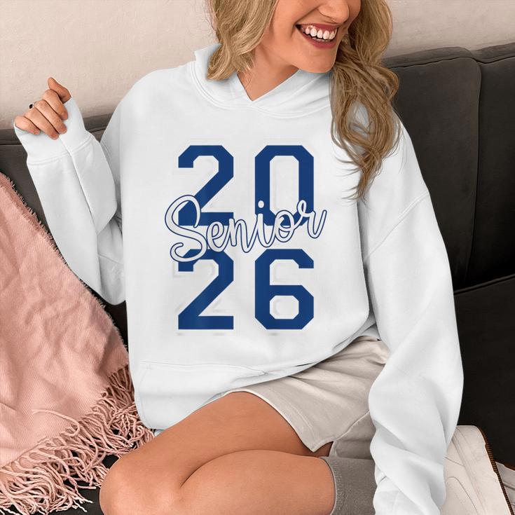 Senior 2026 Graduation Varsity Navy Blue On The Back Unisex Hoodie