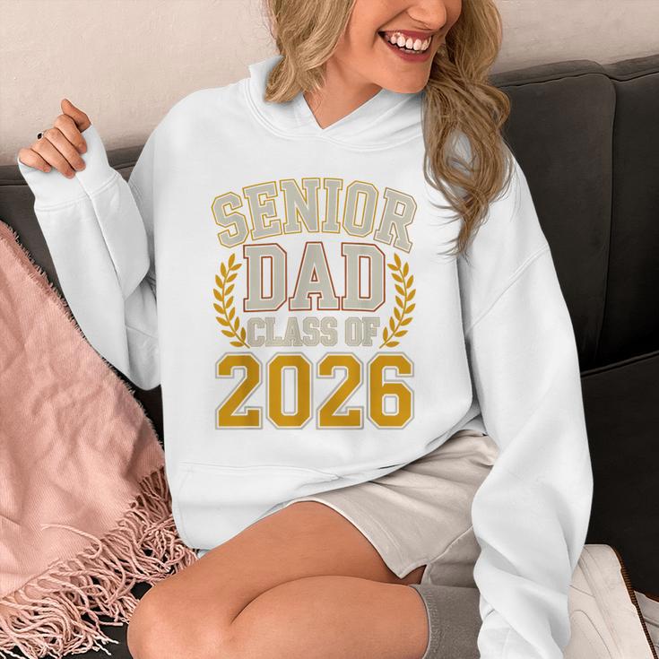 Senior Dad Class Of 2026 Purple Yellow Vintage Graduation Unisex Hoodie