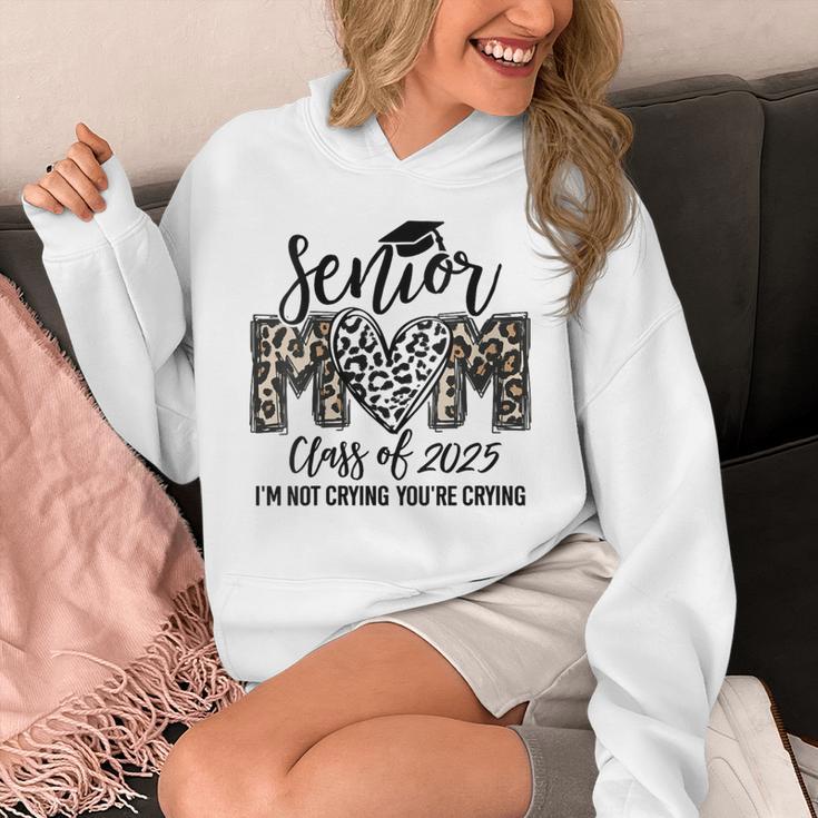 Senior Mom Class Of 2025 Senior Mama 2025 Leopard Graduation Unisex Hoodie