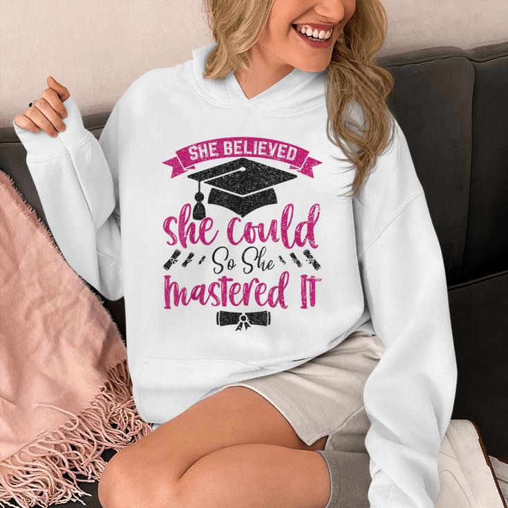 She Believed She Could So She Mastered It Graduation Unisex Hoodie