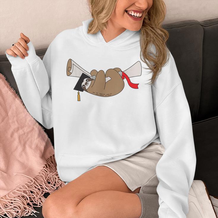 Sloth Graduation Shirt Cute Animal Diploma Grad Unisex Hoodie