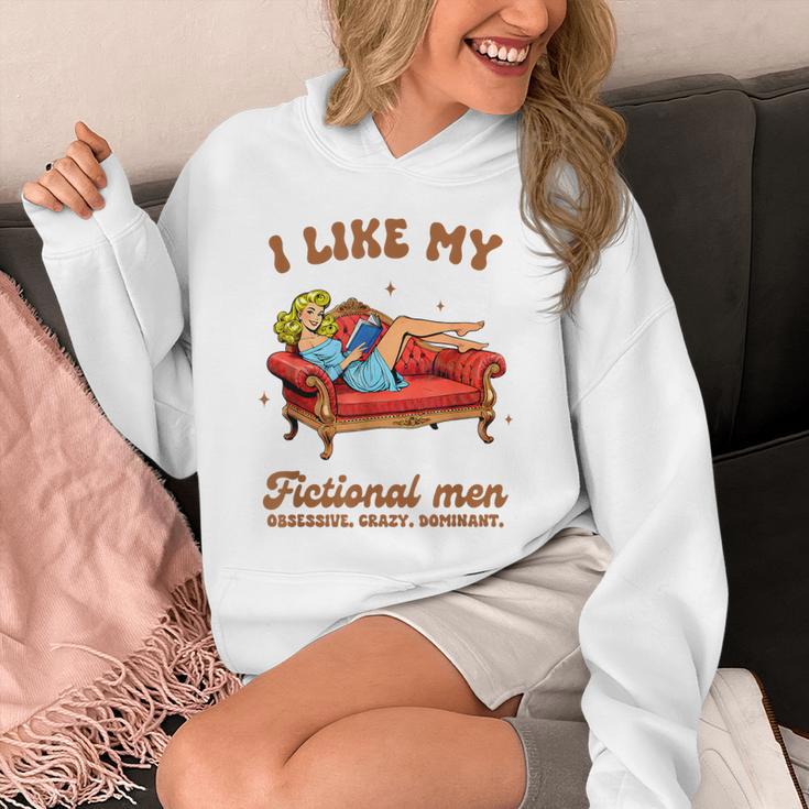 Smutty Book Lover I Like My Fictional Men Spicy Book Unisex Hoodie