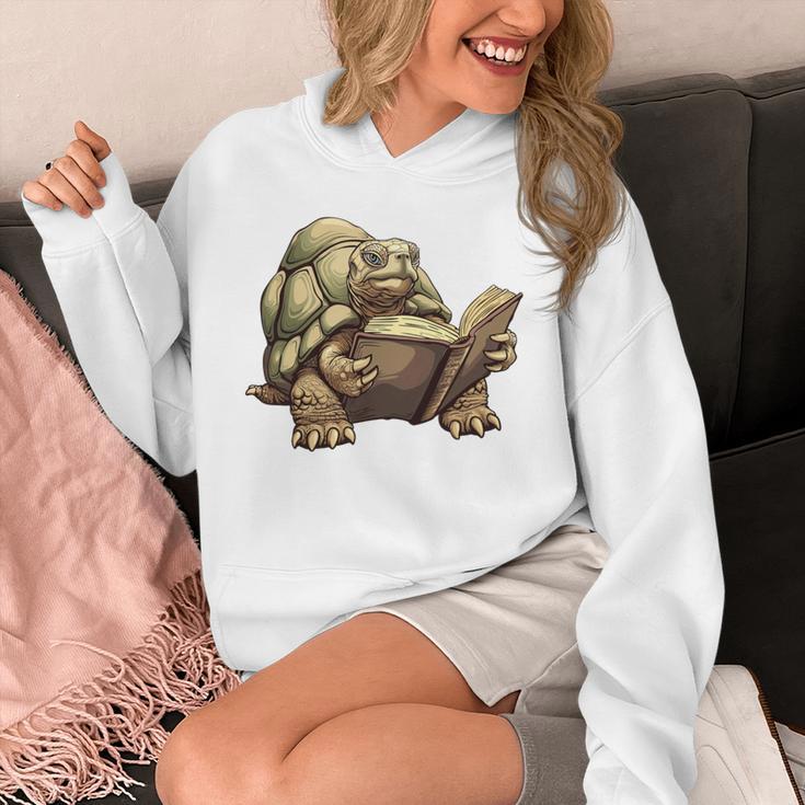 Sulcata Tortoise Reading A Book Unisex Hoodie Sulcata Tortoise Reading A Book Unisex Hoodie