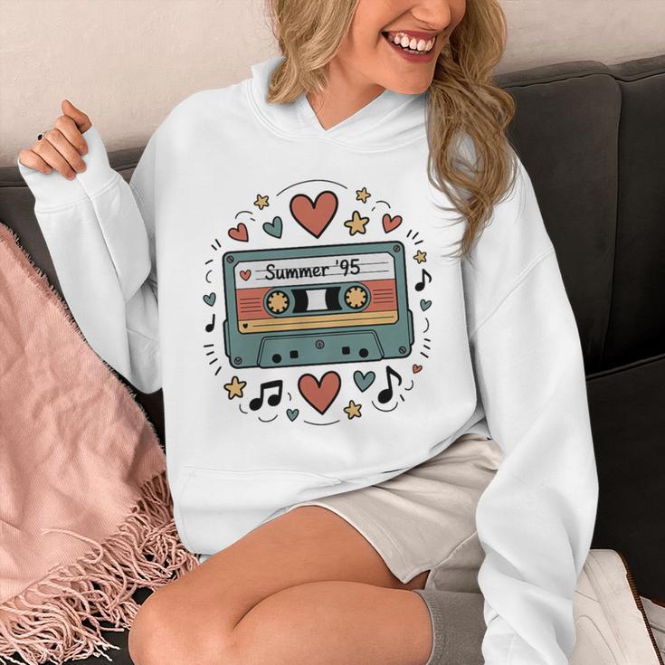 Summer ’95 Retro Cassette Tape Nostalgia Music Lover Premium Tri-Blend Unisex Hoodie